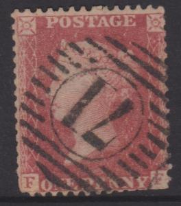 Great Britain QV Sc#20 Used Letters FF