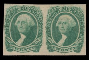 MOMEN: US STAMPS CSA #13 PAIR IMPERF MINT OG NH VF+ LOT #85843**