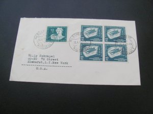 GERMANY DDR 1951 COVER SC  76-77 BLOCKS   120+ EUROS (100)