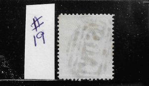 NEVIS SCOTT #19 1879-80  1P (VIOLET) - WMK 1- USED