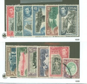 Ceylon #278-289 Unused Single (Complete Set)