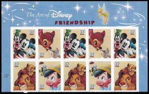 PCBstamps   US #3865/3868 TS $3.70(10x37c)Disney Characters, MNH, (TS-2)