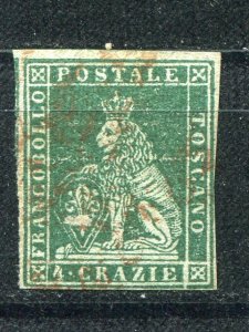 Tuscany  #6 Used  F-VF Cat $ 270 - Lakeshore Philatelics