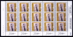 BELGIUM  ISRAEL JOINT ISSUE 1999 ART PAINT JAMES ENSOR FULL SHEET STAMPS MNH VF