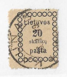 Lithuania Sc #5 20s used FVF