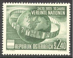 Austria # 608 U.N. - 10th Anniversary (1) Mint NH