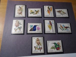 Rwanda  #  1130-39  MNH   Birds