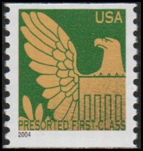 United States 3850 - Mint-NH - (25c) US Eagle (gold/green) (2004) (cv $1.25)
