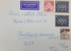 O) 1969 GERMANY,  MORDERTOR FLENSBURG, WALL PAVILION,  CROSSES - GERMAN WAR GRAV