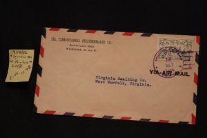 Panama C148 on cover to W. Norfolk VA (#1198)