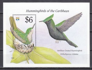 Grenada, Scott cat. 2082. Hummingbird s/sheet.