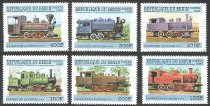 1998 Benin 1024-1029 Locomotives 7,00 €