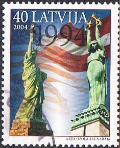 Latvia #598   Used