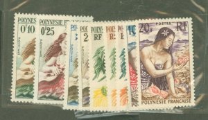 French Polynesia #182-190  Single (Complete Set)