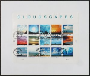 U.S. Used #3878 37c Cloudscapes. Sheet of 15. First Day Cover. Choice!