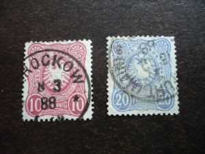 Stamps - Germany - Scott# 39-40 - Used Partial Set of 2 Stamps