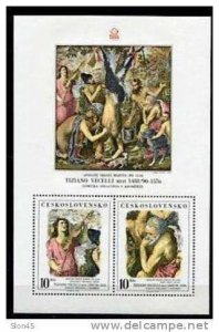 Czechoslovakia 1978  Sheet  Sc 2197 Mi  Block 37 MNH  Art  Apollo's Companion by