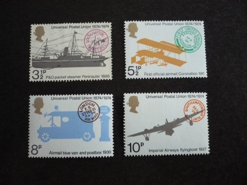 Stamps - Great Britain - Scott# 720-723 - Used Set of 4 Stamps