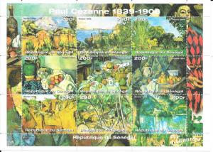 Senegal #1414  200fr Paul Cezanne Sheet of 20 (MNH) CV $8.00