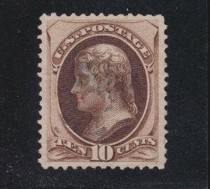 US 161 10c Jefferson Used XF SCV $25