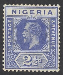 Nigeria Sc# 4 MH 1914-1927 2½p King George V