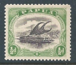 Papua New Guinea #34b NH 1/2p Lakatoi - Small Papua - Wmk. 13 Sdwys - Perf 11