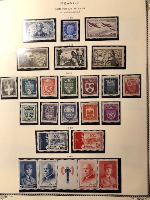 French Semi Postals - 12 pages -