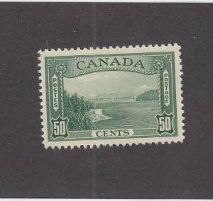 CANADA (MK3347) # 244 VF-MNH 50cts JAN 1938 /VANCOUVER HARBOUR /GRN CAT VAL $90