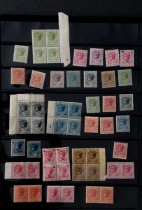 Monaco lot of 73 stamps 1924-1927 Prince Louis II Mint all Hinged see pictures
