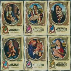 Aitutaki 1974 SG142-147 Children Xmas Fund set MLH