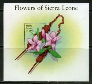 SIERRA LEONE FLOWERS OF SIERRA LEONE  SOUVENIR SHEET II  MINT NH