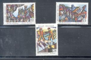 Belgium Sc  1491-3 1993 Folklore stamp set mint NH