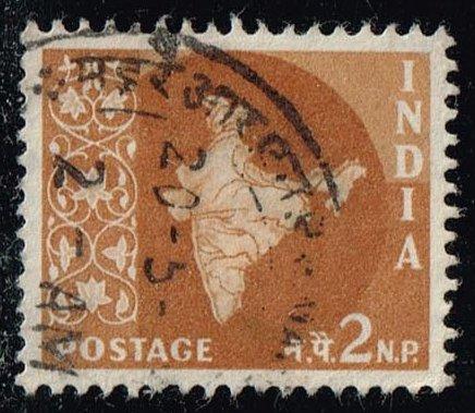 India #303 Map of India; Used (0.25)