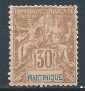 Martinique #45 MH 30c Navigation & Commerce