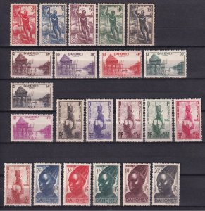 DAHOMEY 1941 , YVERT # 120-141, VF MLH*OG (RMD)