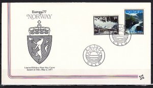 Norway, Scott cat. 693-694. Europa-Landscapes issue.. First day cover. ^