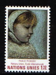 United Nations Geneva  #21  MNH  1971  international schools  Picasso