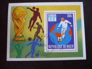 Stamps - Niger - Scott# 442 - CTO Souvenir Sheet