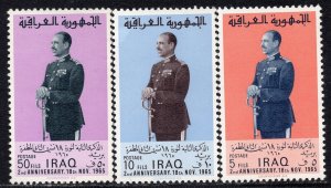 1147 - Iraq 1965-The 2nd Ann. of 18 November Revolution-President Arif - MNH Set