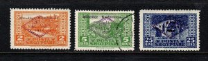 Albania stamps #158, 159 & 161, 2 MH, 1 Used,  CV $37.50