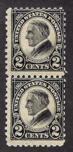 612 Mint,OG,NH... Pair... SCV $65.00