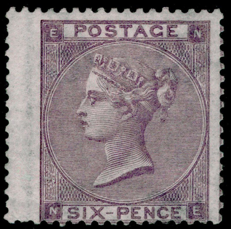 SG84, 6d lilac plate 3, NH MINT. Cat £2250+. NE