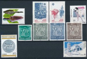 Spanish Andorra 1988 Complete year set  MNH