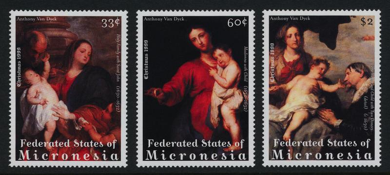 Micronesia 358-61 MNH Art, Christmas