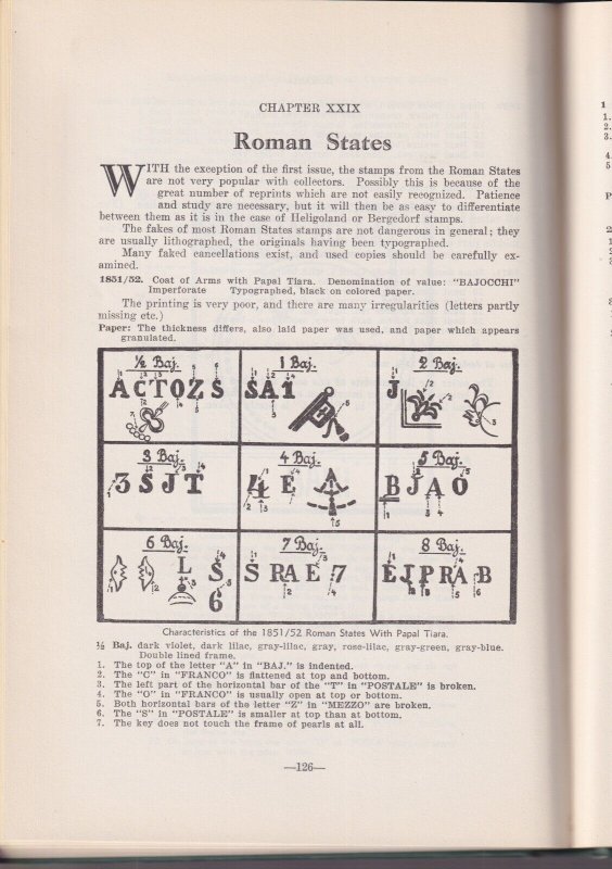 Distinguishing Characteristics of Classic Stamps-Europe, Schloss, 1951, 200 pp.