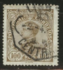 Portugal Scott 165 King Manuel Used 100 Reis stamp 1910