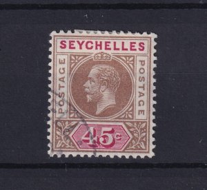 Seychelles KGV 1913 45c SG78 VFU BP16383