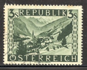 Austria Scott 480 Used LH - 1946 3s Heiligenblut, Carinthia - SCV $5.00