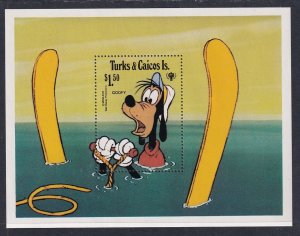 Turks and Caicos 408 Disney's Souvenir Sheet MNH VF