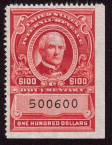 US #R308  VF/XF appears mint, no cancel, very fresh, Tough to find these high...